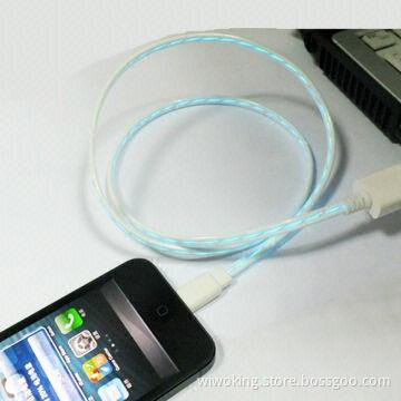 LED Flow Lightning Cable for iPhone 5, with Flashing Charge and Sync Cable Accessories for iPhone